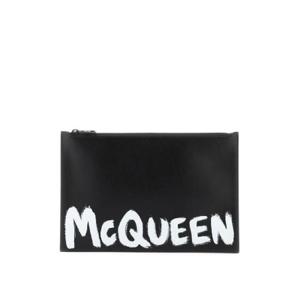 Alexander McQueen 그래피티 로고 프린트 클러치 백 5604721AAMJ 1070 TP934404330