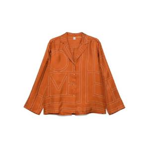 25 SS 토템 모노그램 패턴 실크 셔츠 241WRT976FB0089 TP438552745