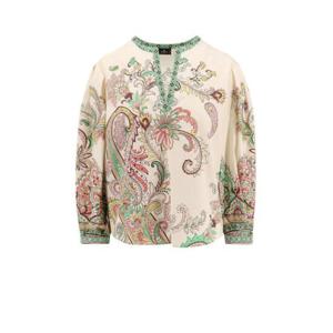 Etro 페이즐리 프린트 V넥 블라우스 WRJA008899SP5B9 X0802 TP934969522