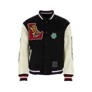 Lanvin X Future 로고 패치 바시티 봄버 재킷 RMJA02355942P24 10 TP941812455