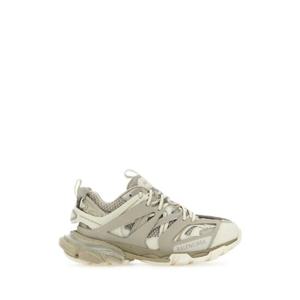 BALENCIAGA Two-tone synthetic leather and fabric sneakers 542023W3FE4 9697