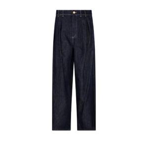S Max Mara 로고 패치 스트레이트 레그 진 2519181011600 001BLUNOTTE TP934786766