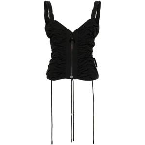마린세르 Gathered Zipped Tank Top WTO387ACWOV0041 TP719843475