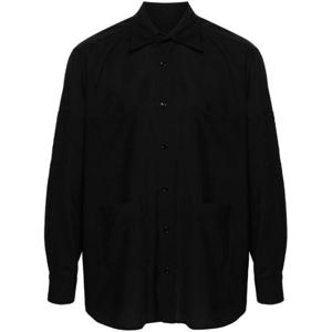 메종마르지엘라 Black Single Stitch Wool Shirt SH2DT0004M35080 TP719843383