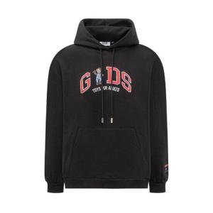 GCDS Chucky Lounge 로고 후드 티셔츠 A2OM1911CK1 BLACK TP942867680