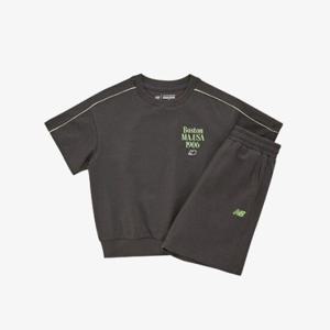 뉴발란스키즈트레이닝세트 PQC NK9YF2501U-60 일러스트 미니쭈리 반팔 셋업