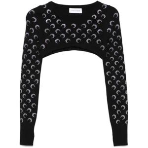 마린세르 Black Crescent Moon Sweater WTK042ARKNI0001 TP719826067
