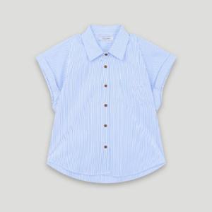 [코데즈컴바인]스트라이프 턴업 블라우스 (CKB-BL382W5)