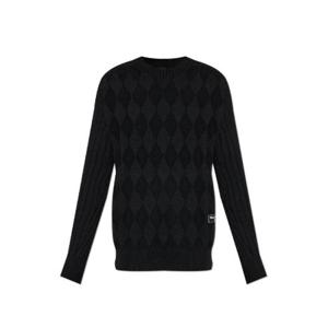 Balmain 다이아몬드 패턴 니트 스웨터 DH1KF095KG98 0PA TP943923341