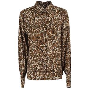 여성 Isabel Marant 칼라 긴소매 셔츠 99LELEOPARD