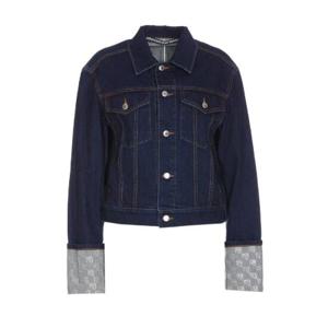 Alexander Wang 칼라 버튼업 데님 재킷 4DC12422510 462A TP943945772