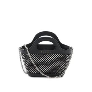 Marni 라인스톤 장식 탑 핸들 백 BMMP0137Q0P6450 00N99 TP936819515
