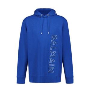 Balmain 로고 엠보싱 드로우스트링 후드티 H1JT046BC22 SHX TP943963919