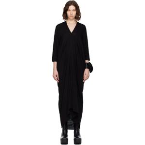 25 SS 릭오웬스 여성 블랙 콘코르디안 카이트 맥시 드레스 252232F055001