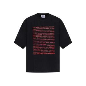 25 SS 베트멍 텍스트 프린트 반소매 티셔츠 UH76TR660B1000 TP439492116