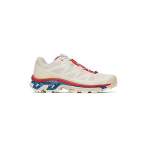 25 SS 살로몬 여성 베이지   레드 XT 6 스니커즈 241837F128092