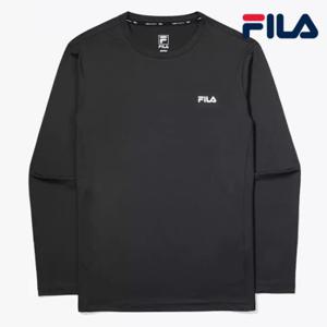 [휠라]휠라 남성 기능성 라운드 긴팔티 FS2RLF1201M BLK _ 긴팔