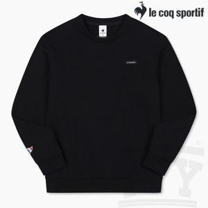 [르꼬끄 스포르티브]르꼬끄 레귤러핏 베이직 맨투맨 QP123LFS14 BLK