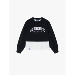 휠라키즈(FILA KIDS) (FK2POH1306F BLK) 여아 레이어드 맨투맨 아동티셔츠
