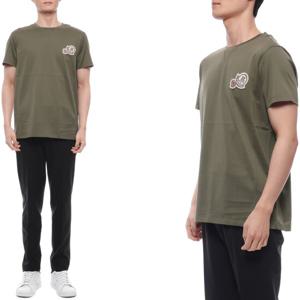 [몽클레어] 25SS 남성 더블 로고 패치 반팔티셔츠 (8C00076 8390Y 823 25S)