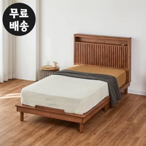 데오 고무나무 원목 침대프레임 슈퍼싱글 학생(월넛)