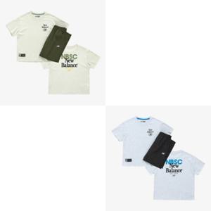 뉴발란스키즈트레이닝세트 PQC NK9YFB206U-36 ESSENTIAL 로고 포인트 8부 바지 셋업 2종 택1