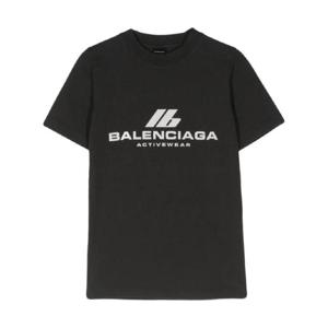25 SS 발렌시아가 로고 프린트 티셔츠 768075TQVU1 TP438591793