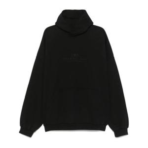 발렌시아가 후드 티셔츠 813406TRVW1 black