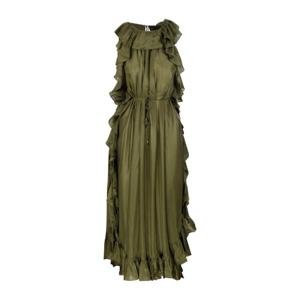 짐머만 카스케이디안 러플 원피스 4601DSS255 OLIVE