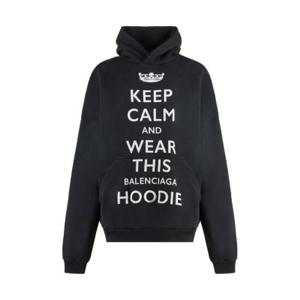 발렌시아가 Keep Calm 프린트 오버사이즈 후드 티셔츠 803265TRVC5 9034 TP942581496