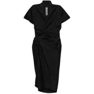 릭오웬스 Black Wrap Dress RP01E7542SCH TP718168906