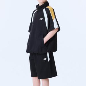 뉴발란스키즈트레이닝세트 NQJ NK9YF2112U-19 우븐 반팔 아노락 셋업