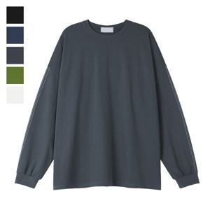 [리빌모아]남자 데일리 트랙 스티치 트임 티셔츠 RM-TSA-Q048-먹