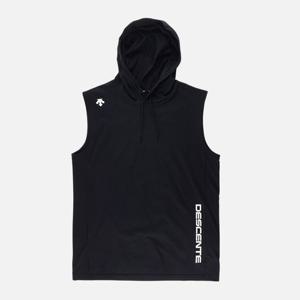 [데상트] 남성 ICEMOTION 기능성 후드 슬리브리스 블랙 SP321TST72