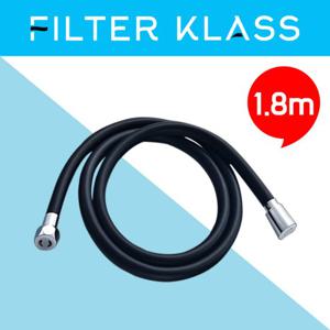 블랙 물때방지 PVC 튜브형 샤워기 호스 1.8m
