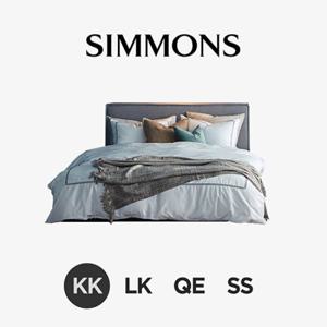 [시몬스] 플란 실버그레이. N32 스프링 킹오브킹 침대. 레귤러