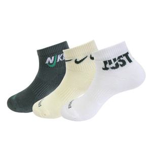 [나이키 슈즈]나이키 에브리데이 플러스 쿠션 3팩 단목 스포츠 마라톤 삭스 양말 3개 색상 DH3827-901