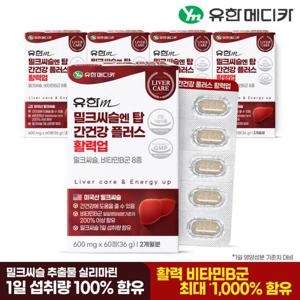 유한메디카 밀크씨슬 엔 탑 간건강 플러스 활력업 5개(10개월)