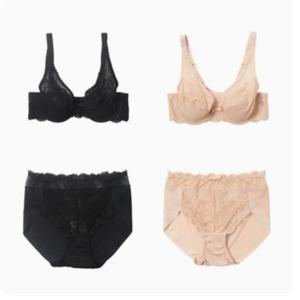 [바바라(언더웨어)][풀컵브라&햄팬티]부드러운 레이스풀컵 자수브라&거들형팬티ABR4430ABP4430H
