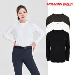 [마운틴벨리]여성용 양면 기모 라운드 절개 티셔츠 MVT4496W