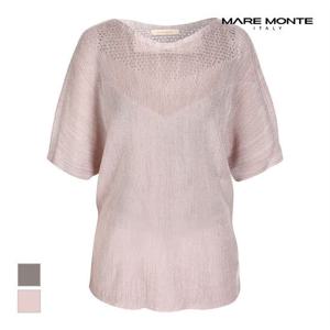 [마레몬떼]MARIO시스루 반팔 가오리 니트_M226MKT37P0