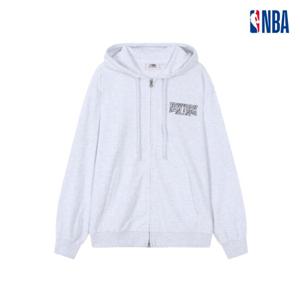 NBA N252TJ020P 공용 루즈핏 NYK 라이트 후드 집업 티셔츠 STG