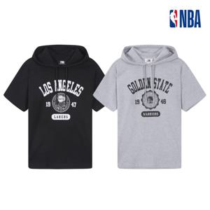 NBA 남녀공용 LAL 루즈핏 반팔 후드 티셔츠 N252TH020P