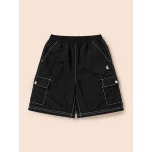 [25SS 10%][빈폴키즈] 화섬 카고형 반바지 블랙 (BI5425U045)
