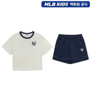 스트릿 베이직 로고 티셔츠 세트 (여아) 뉴욕양키스(7FS1B3353)