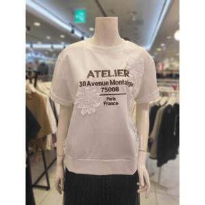 라티움(레포크) 세이브존03 라티움(레포크)큰꽃레이스티셔츠 ATM25-23TS53-91A