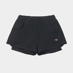 [퀵실버] 록시 주니어 걸 숏레깅스 레이어드 보드숏 TF21KS095_BLK