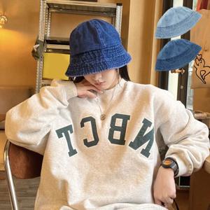 샵앤) 여성 데님 빈티지 버킷햇 벙거지 모자 WLD-WH-SIS923