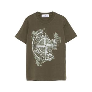 키즈 스톤 아일랜드 티셔츠 2100010K S0128V0054 MILITARY GREEN
