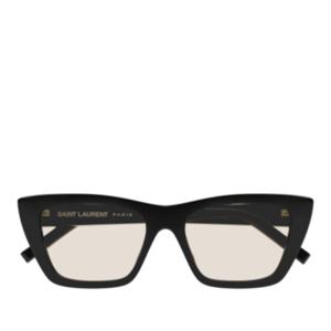생로랑 블랙 렉탱귤러 틴티드 선글라스 SL 276 MICA 038 BLACK